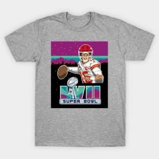 Patrick Mahomes Super Bowl LVII Pixel T-Shirt